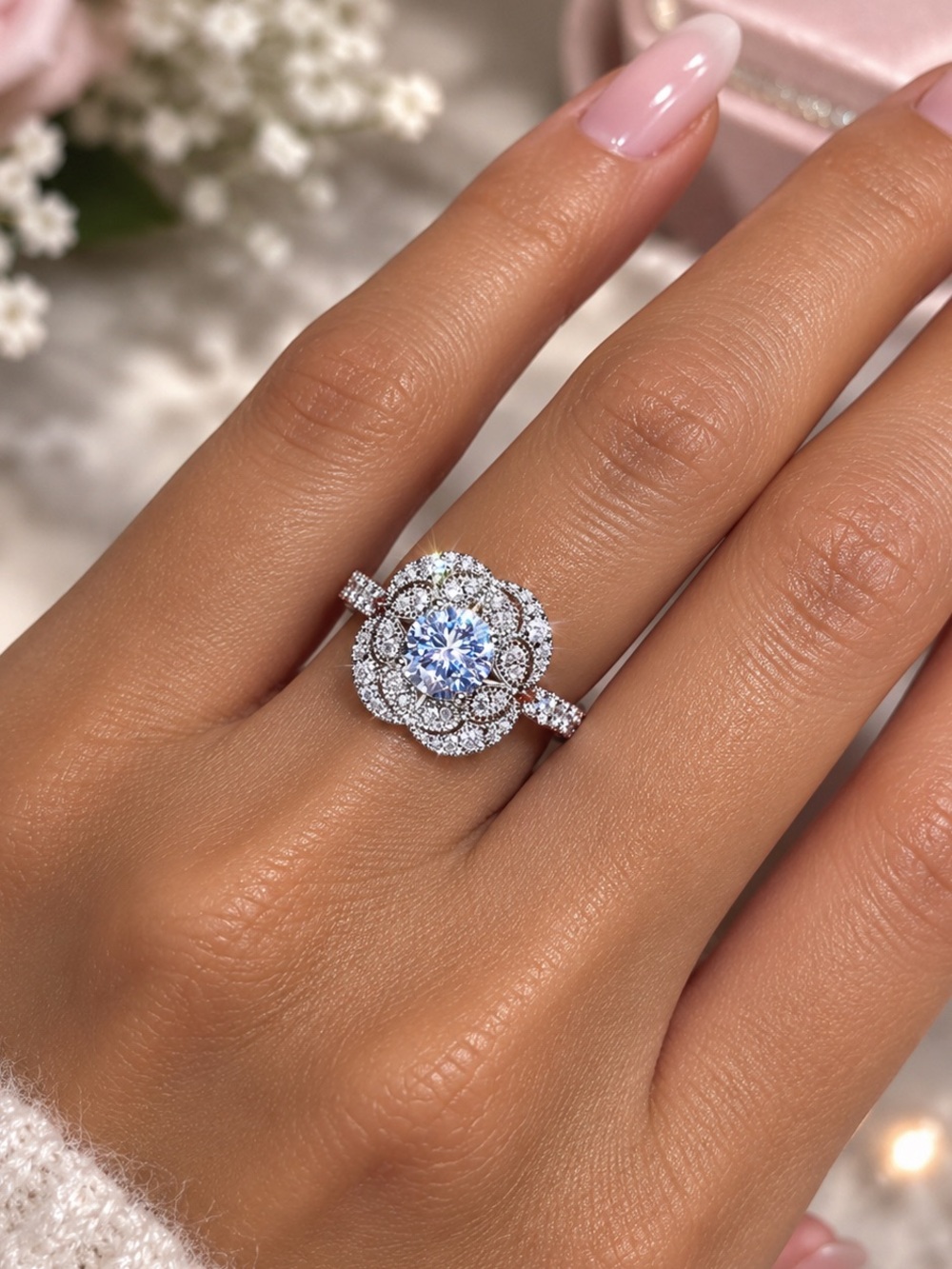 18k 2.5ct Art Deco Ring